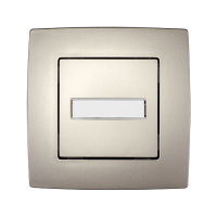 CITY DOORBELL SWITCH WITH LIGHT CHAMPAGNE METALLIC         
