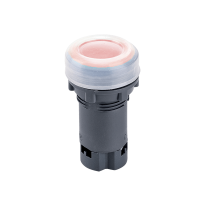 BUTTON EL-EA42 1NC RED IP44 WITH SPRING RETURN AND SILICONE CAP