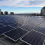 TIN ROOF MOUNTING STRUCTURE 15°, SET WITH SOLAR PANELS 560W FOR 10kW                                                                                                                                                                                           