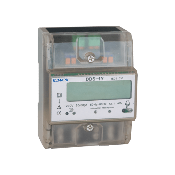 KWH METER FOR DIN-RAIL DDS-3Y 80 20/80 400V ONE TARIFF