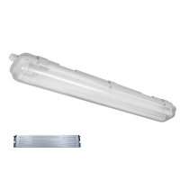 BELLA LUMINAIRE WITH LED TUBE(1500mm) 2X24W 4000K-4300K IP65 WITH BLOCK