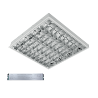 LENA-V WITH LED (600MM) 4X9W 6400K RECESSED MOUNTING 595X595mm WITH BLOCK