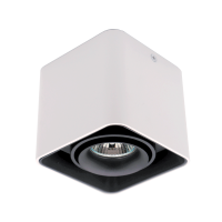 DL-044 SQUARE SINGLE DOWNLIGHT SURFACE MOUNTED BLACK/WHITE