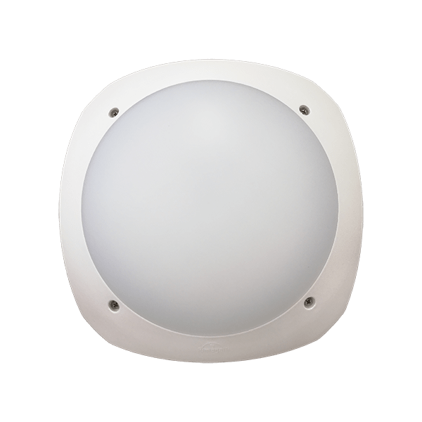 STUCCI WALL FIXTURE WITH BACKLIGHT E27 IP66 WHITE