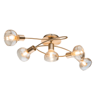 ADDY CEILING LAMP 5XE14 GOLD