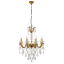 EDWARD CHANDELIER 8XE14 BRASS/JADE