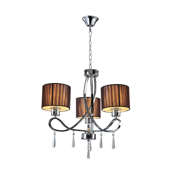 LILLY CHANDELIER 3XE27 CHROME D550X540mm