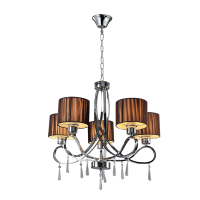 LILLY CHANDELIER 5XE27 CHROME D650X590mm