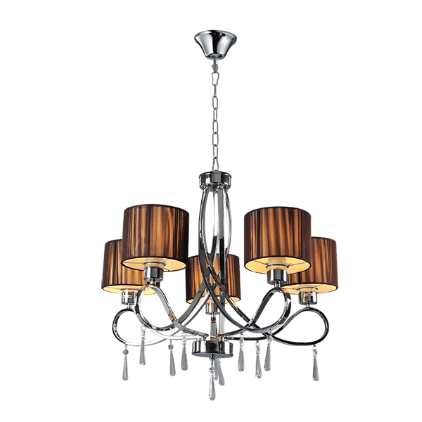 LILLY CHANDELIER 5XE27 CHROME D650X590mm