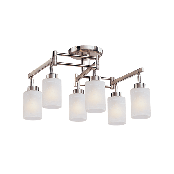 SARA CHANDELIER 6XE27 SATIN NIKEL