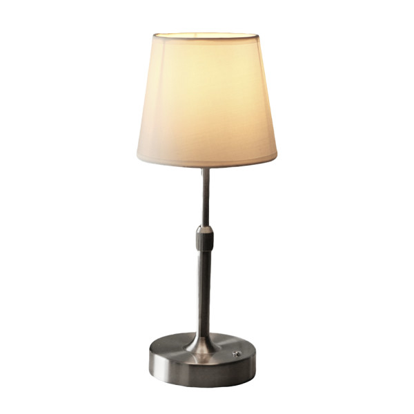 Dimmable LED Table Lamp 2700K Warm Light, Rechargeable, Silver