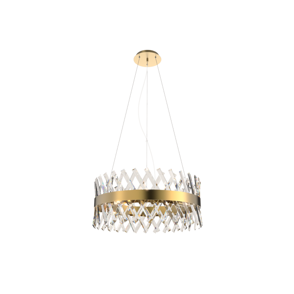 WILLIAM CHANDELIER 8xE14 GOLD/CHAMPAGNE