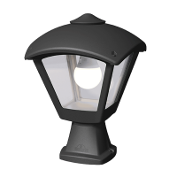 DARIO 250 GARDEN FLOOR LAMP 1XE27 IP55 BLACK/CLEAR