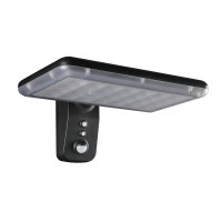 SOLAR LED WALL LAMP 15W IP65 WITH SENSOR, BLACK                                                                                                                                                                                                                