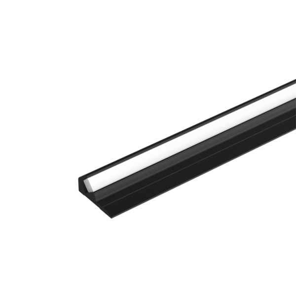 EL-94CR SHELF PROFILE FOR LED STRIP 2.5M, BLACK                                                                                                                                                                                                                