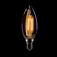 DIMMABLE LED LAMP C37 4W E14 2800-3200K SMOKY GLASS                                                                                                                                                                                                            