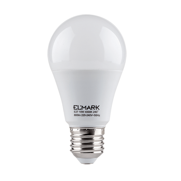 LED LAMP PEAR A60 SMD2835 10W E27 230V COLD WHITE