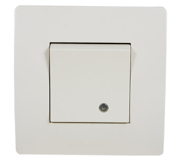 BASIC TG114 1 BUTTON 1 WAY SWITCH WITH LIGHT WHITE