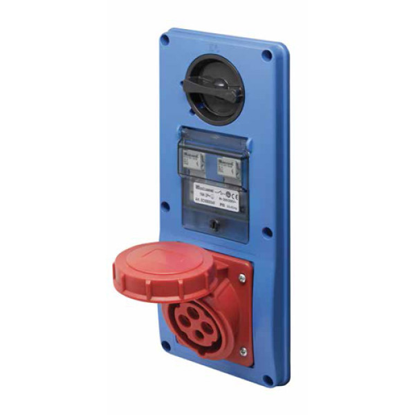 EC690 VERT.SOCKET 3P+E 16A SWITCH&FUSE HOLDER IP65                                                                                                                                                                                                             