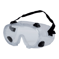 GOGGLES WITH FLAT VISOR WHITE          