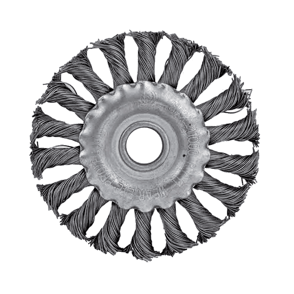 TWIST KNOT WIRE WHEEL BRUSH ANGLE GRIN D100mm