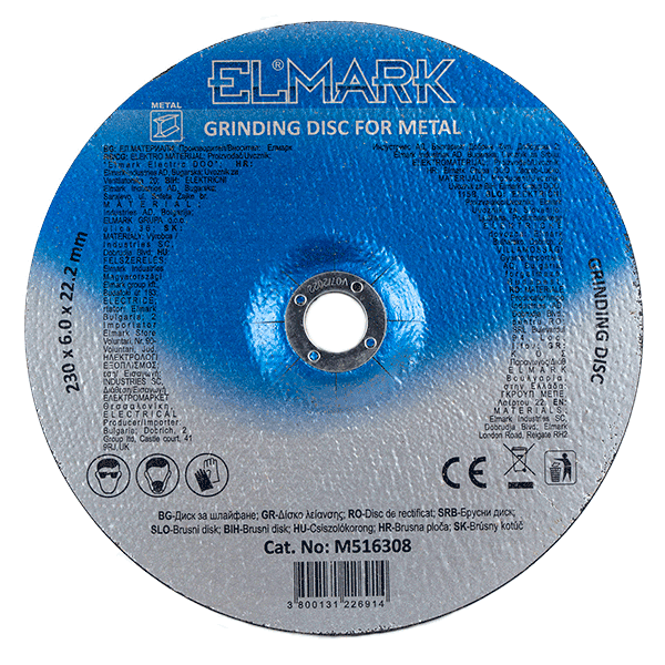 GRINDING DISC 115х6х22.2mm             