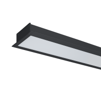 LED PROFILES RECESSED MOUNTING S48 20W 4000K 1000MM BLACK                                                                                                                                                                                                      