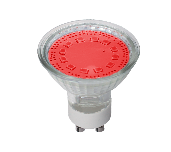 LED LAMP SMD2835 3W GU10 230V 3000K RED