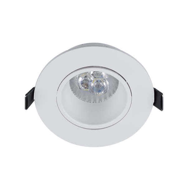 LED PLASTIC ROUND DOWNLIGHT WITH 6W GU10 6400K WHITE