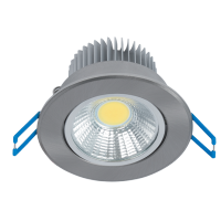 LSLCOB LED SPOTLIGHT 7W 2700K-3000K 230V SATIN NICKEL