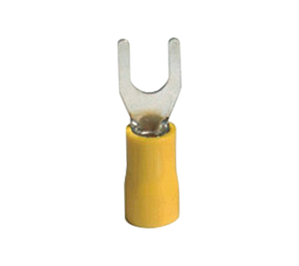 SVS 5.5-5 INSULATED FORK TERMINALS/YELLOW (100 pcs. per pack)