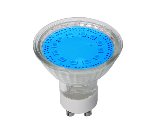 LED LAMP SMD2835 3W GU10 230V 3000K BLUE