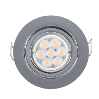 LED METAL ROUND SPOTLIGHT HIGH POWER 6W 2700-3000K CHROME