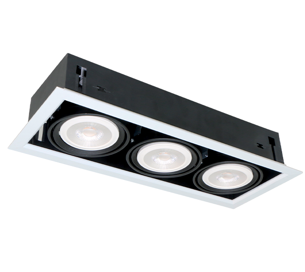 LED ACCENT FIXTURE QUAD312 12W 3XE27 2700K WHITE