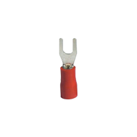 SVS 1.25-4 INSULATED FORK TERMINALS/RED (100 pcs. per pack)