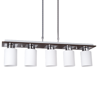 6545 ALBA CHANDELIER 5ХЕ27 WENGE L650XW150mm 