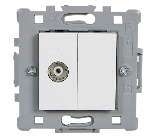 SPLENDOR EL0621 TV SOCKET RG11 WHITE