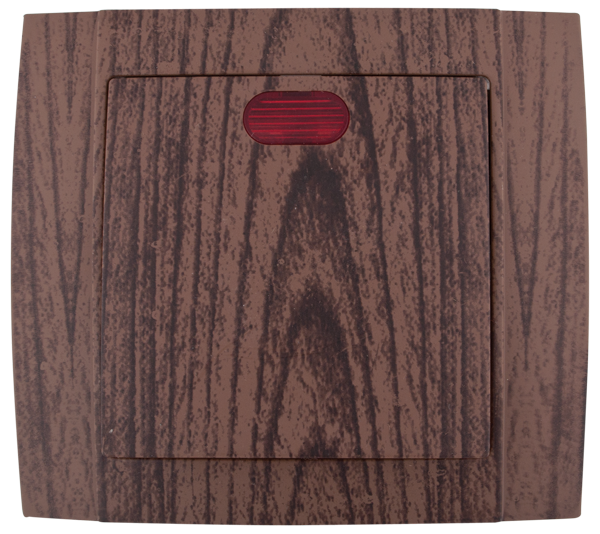 SR-2501 1 WAY SWITCH  WITH LIGHT WENGE