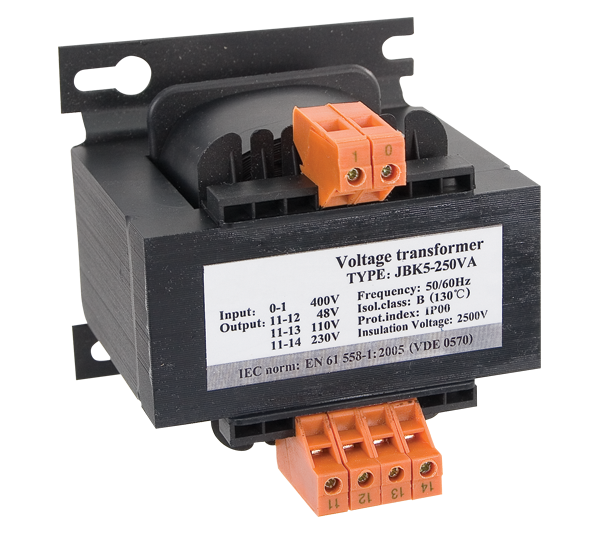 CONTROL VOLTAGE TRANSFORMER EVT5-100VA 400V/48V-36V