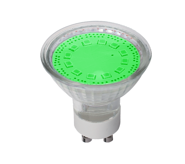 LED LAMP SMD2835 3W GU10 230V 3000K GREEN