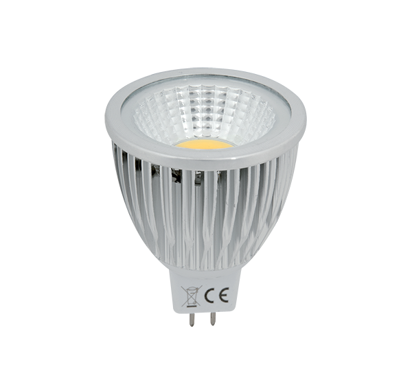LED LAMP LEDCOB 5W GU5,3 12V AC/DC WARM WHITE