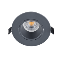 LED PLASTIC ROUND SPOTLIGHT PAR 16 COB 7W 2700-3000K GRAPHITE