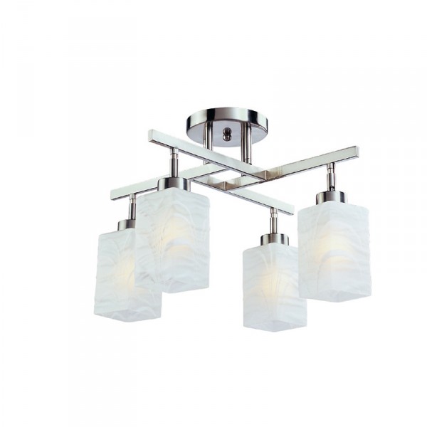 ALICE CHANDELIER 4XE27 SATIN NIKEL