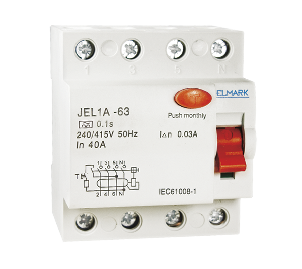 RESIDUAL CURRENT DEVICE JEL1A 4P 10A/300MA