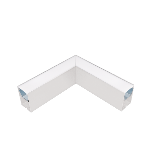 L-CORNER FOR LED PROFILES S77 SERIES WHITE SURFACE