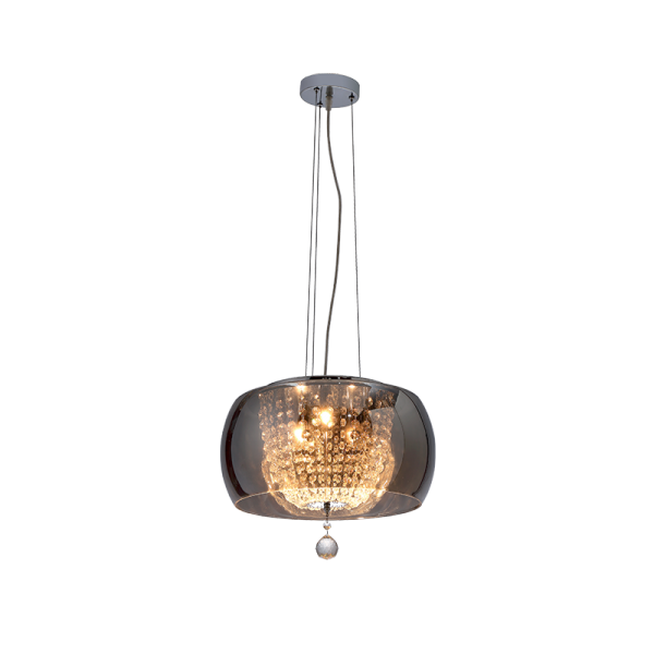 NESY CHANDELIER 5XG9 SMOKING GLASS D400mm